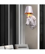 interoknack Creative Horse Head Wall Sconce  Large Animal Lamp with Mod... - €547,89 EUR