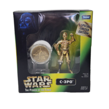 VINTAGE 1997 KENNER STAR WARS C-3PO C3PO FIGURE W/ GOLD COIN NEW # 84024... - £9.71 GBP