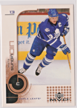 Matts Sundin Toronto Maple Leafs Center Upper Deck MVP Card # 175 Near Mint HOF - $1.87