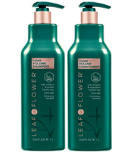 LEAF & FLOWER Instant Volume Shampoo and Conditioner Liter Duo