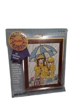 Bucilla Needlepoint  #2025 Rainy Day Kids 5&quot;X7&quot; Picture Perfect Stitchery - £5.42 GBP