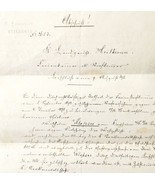 1893 Subpoena Charges Of Wilhelm Klepser Draft Dodging Military Law Germ... - $5,661.10 MXN