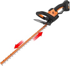 WORX WG261 20V Power Share 22&quot; Cordless Hedge, Battery &amp; Charger Included - £94.10 GBP