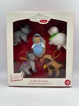 Hallmark Keepsake Kids A Gift For Jesus Plush Ornaments &amp; Story Book Set... - $30.80