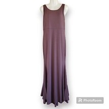 Sheshow Plum Low Back Bow Dress Sz L - £37.99 GBP