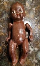 Vintage African American Ceramic Jointed Baby Doll Japan 3.5” - £19.83 GBP