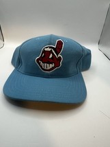 Vintage Cleveland Indians Powder Blue Chief Wahoo Snap Back With Tags READ - $23.38