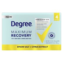 Degree Maximum Recovery Deep Clean Soap Bar Citrus Extract, 3.75 Oz., 4 Count - £23.72 GBP