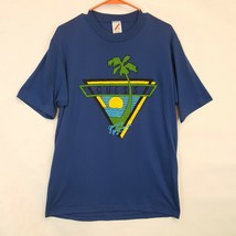 Vtg Guess Sports Athletic Club Georges Marciano Vintage Blue T Shirt Sz L USA - £129.81 GBP