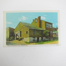 Linen Postcard Hannibal Missouri Home of Huckleberry Finn Mark Twain Character - £7.98 GBP