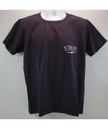 DA) Men Schott NYC Can&#39;t Do Business Sitting Logo Black Cotton T-Shirt L... - £31.60 GBP