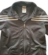 Adidas Women’s Track Jacket Black 3-Stripe Full Zip Climalite NWOT image 3