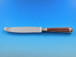 Talisman Sienna Brown by Christofle Silverplate Luncheon Knife 7 7/8&quot; France - £101.00 GBP