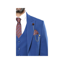 Men 3 Piece Suit WESSI by J.VALINTIN Extra Slim Fit JV3 Light Blue TURKEY USA image 3