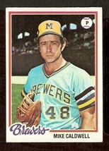 Milwaukee Brewers Mike Caldwell 1978 Topps # 212 VG+/EX - £0.39 GBP