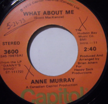 Anne Murray-What About Me / Let Sunshine Have Its Day-45rpm-1973-VG+ - £5.99 GBP