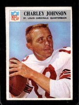 1966 Philadelphia #163 Charley Johnson Good Cardinals *XR27143 - £1.17 GBP