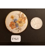 Vintage Large Round Ceramic? Flower Pin - £15.70 GBP