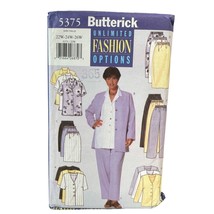 Butterick Sewing Pattern 5375 Shirt Top Pants Skirt Jacket Womens Size 2... - £7.10 GBP