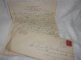 Vintage Letter From Trinity Lutheran Church 1927 - $2.72 CAD