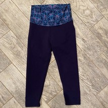Fabletics Leggings Extra Small XS Crop foldover Waistband Capri Womens S... - $16.55 CAD