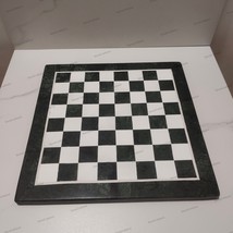 Collectible Green Natural Stone Marble Chess Board Without Pieces, Green Marble  - £156.60 GBP