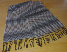 100% CASHMERE LADIES RECTANGULAR SCARF W/FRINGE-MADE IN GERMANY-GENTLY WORN - £10.31 GBP