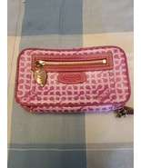 coach jewelry travel case Optic C Pink Suede Interior - $65.00