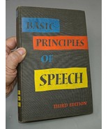 Basic Principles Of Speech by Lew Sarett Vintage 1958 3rd ed. College Te... - £10.14 GBP