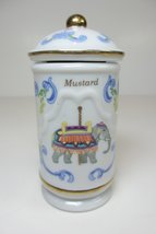 Lenox Porcelain Carousel Spice Jar - Mustard - $23.03
