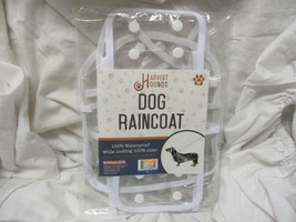 Clear Dog Doggy Raincoat Size M Rainy Wet Puppy Clear Cute Jacket Coat Dry Pooch - £19.68 GBP