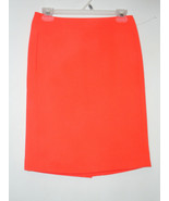 J. Crew The Pencil Skirt   Size XS  OO   Bright Orange - $32.81 CAD
