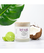 &quot;Bitch Please&quot; Frosted Glass Coconut Soy Wax Candle. Eco-Friendly &amp; Non-... - £17.26 GBP