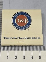 Vintage Matchbook Cover  Dave And Busters Dallas &amp;  Houston TX gmg  Unstruck - £9.69 GBP