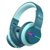 iClever BTH12 Kids Bluetooth Headphones,Colorful LED Lights Wireless Kids Headph - £54.12 GBP