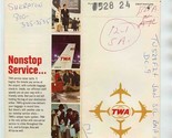 TWA Trans World Airlines Ticket Jacket Record Ticket Baggage Check Bonus... - $19.80