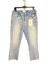 Frame Le High Straight Raw Hem Kerwin Denim Jeans LHSTRA118 Women’s Size 31 NWT - £69.66 GBP