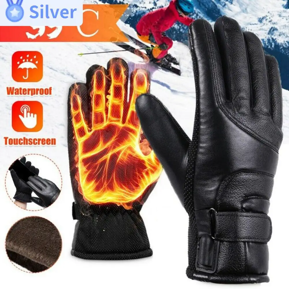 Electric Heated Gloves Rechargeable USB Hand Warmer Heating Gloves Winter - £19.60 GBP+