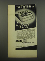 1955 Bell RT-88 Tape Recorder Advertisement - £14.60 GBP