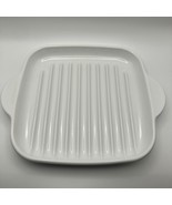Corning Ware Grill Rack White Square Ribbed MR-3 Rack 23x23 cm - $11.88