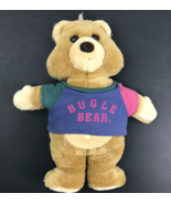 Bugle Boy RARE 1990’s 14&quot; Bear Plush Stuffed Animal Color Block Shirt No... - €7,58 EUR