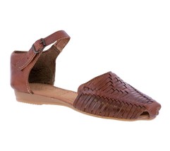 Womens Chedron Authentic Mexican Huarache Leather Sandals Closed Buckle ... - £27.32 GBP