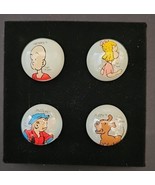 Henry Cartoon Art Iridescent Opaque Pearlized Shooter Marbles Set Of 4 - $56.77