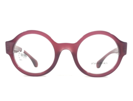 Alain Mikli Brille Rahmen A03509 004 Opal Rot Lila Rund Dick 48-24-145 - $277.17