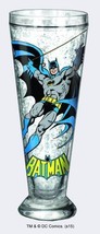 Batman Swinging Art Clear Acrylic Double Walled Freezer Pilsner Glass NEW UNUSED - £15.27 GBP