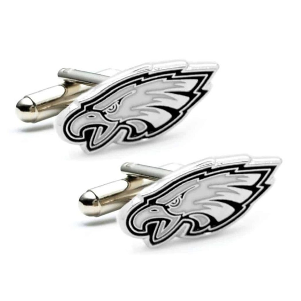 PHILADELPHIA EAGLES CUFFLINKS Football Sports NEW w GIFT BAG Pair Weddin... - $11.95