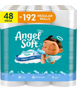 Toilet Paper with Fresh Linen Scented Tube, 48 Mega Rolls = 192 Regular ... - €38,82 EUR