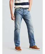Mens Levis Denim Jeans 38 x 34 Made And Crafted Rail Straight Blue Medium wash - £83.53 GBP