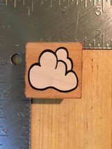 Cloud Woodblock Rubber Stamp - Crafting Crafts - $4.00
