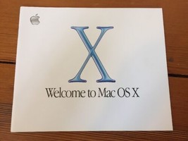 Vintage 2001 Welcome to Mac OS X 10 Macintosh Software Manual Guide Booklet - $39.99